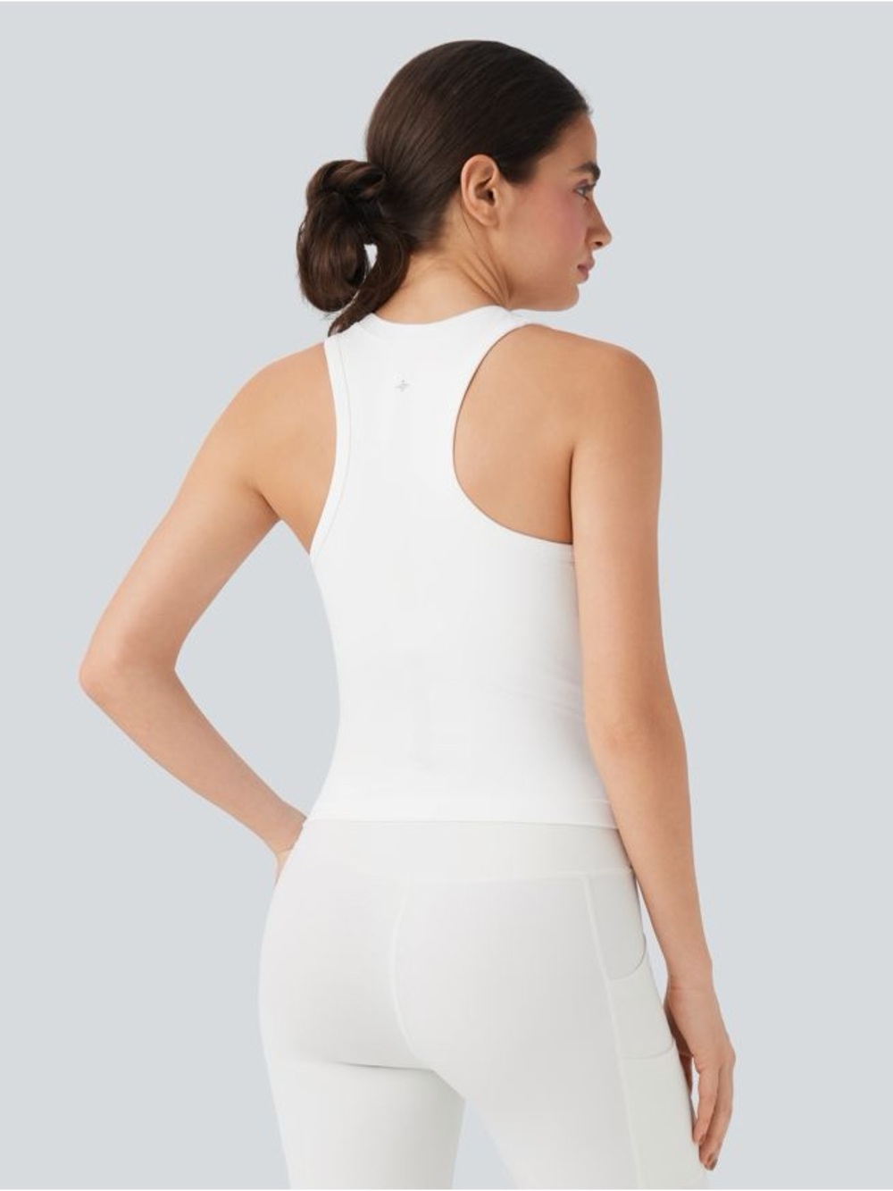Halara NWT OneForm Seamless Flow Racerback Built-in Bra Yoga Tank Top